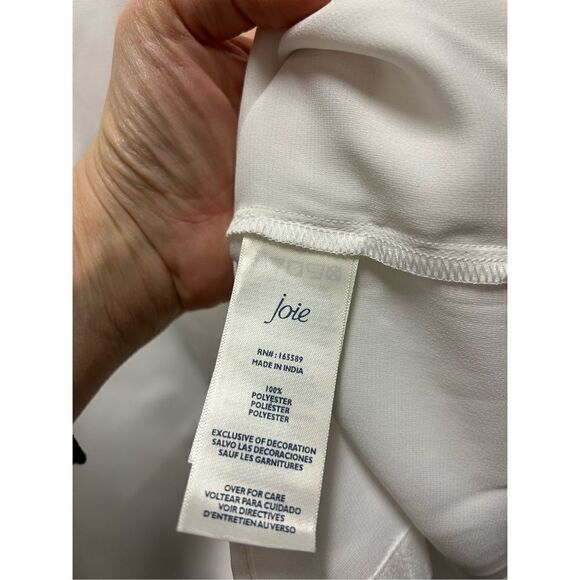 Joie Limited Edition Women’s Formal Dressy Satin Blouse. Size XXL. Cream color. - Picture 3 of 8